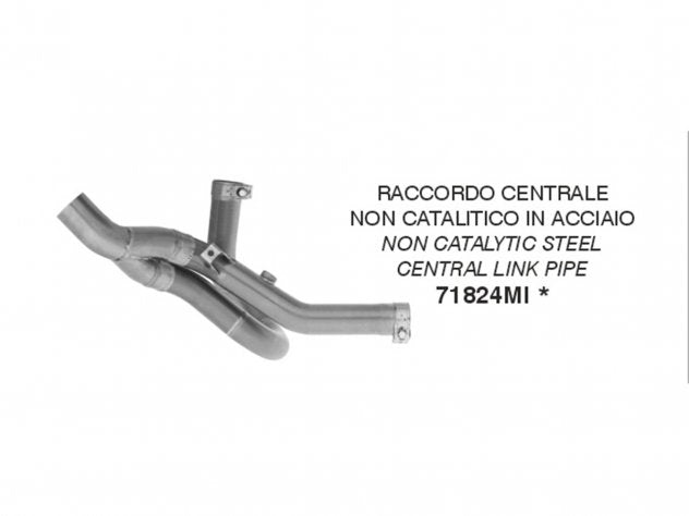 Detalle junta escape Arrow 71824MI sistema de-cat Hypermotard V2 2026