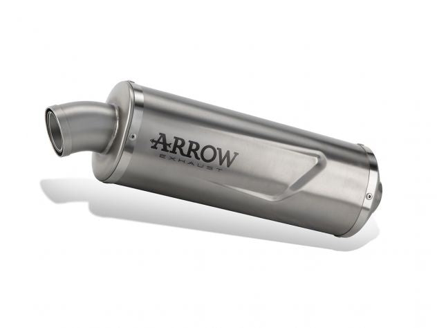 Escape Arrow Indy Race Evo titanio montado CFMOTO 450 MT 2025 vista lateral