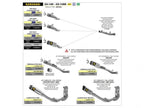 Kit silenciador Pro-Race Arrow titanio para Kawasaki ZX-10R RR 2021-2024 vista lateral