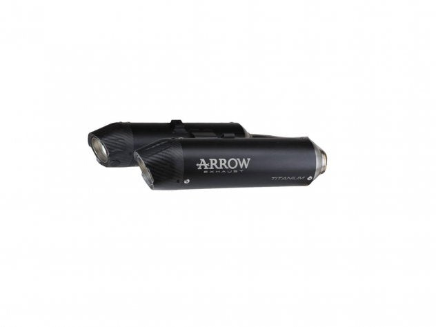 Escape racing Arrow 77018PRN titanio oscuro y carbono para Hypermotard V2 SP 2026