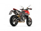 Escape Racing Round Titanio Arrow montado en Ducati Hypermotard V2 2026 doble salida lateral