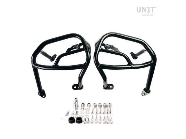 Defensas motor Unit Garage BMW R 1300 GS 2023-2025 montadas en moto completa