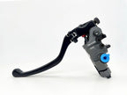 Detalle sistema RCS Brembo con selector distancia 18-20mm y microswitch ABS integrado