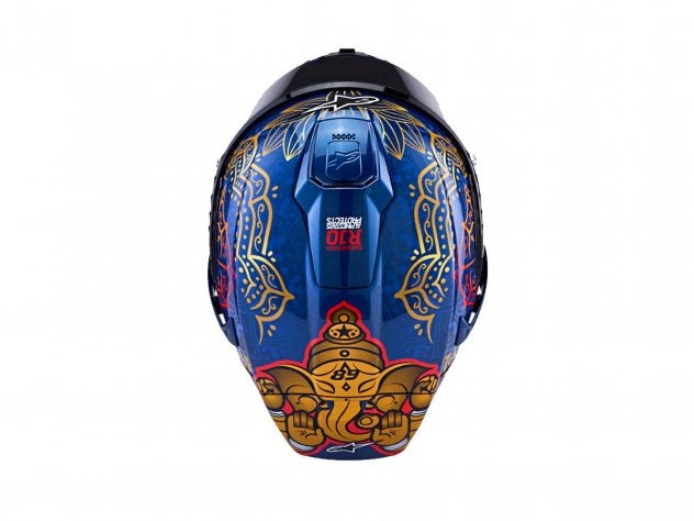 Kit completo de pista casco Alpinestars R10 Martinator Thai con viseras spoilers y accesorios