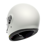 Casco Shoei Glamster 06 Blanco vista posterior con aeroala