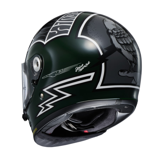 Casco Shoei Glamster 06 Heiwa Motorcycles TC4 vista lateral izquierda diseño Heiwa
