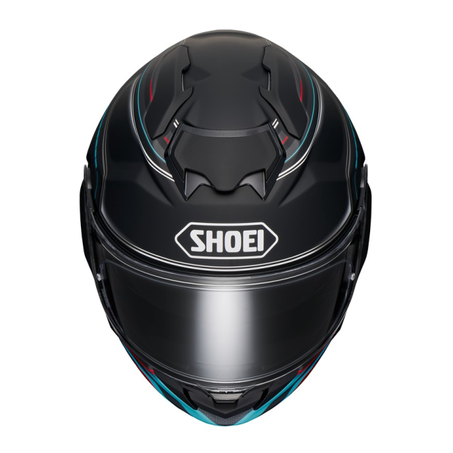 Shoei GT-Air 3 Discipline TC2 vista frontal mostrando tomas de ventilación