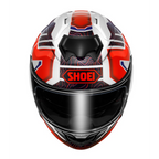 Shoei GT-Air 3 Hike TC10 vista frontal pantalla clara detalle gráfica