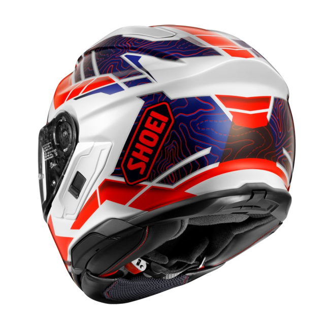 Casco Shoei GT-Air 3 Hike TC10 vista lateral izquierda perfil aerodinámico