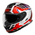 Casco Shoei GT-Air 3 Hike TC10 vista lateral derecha diseño naranja gris