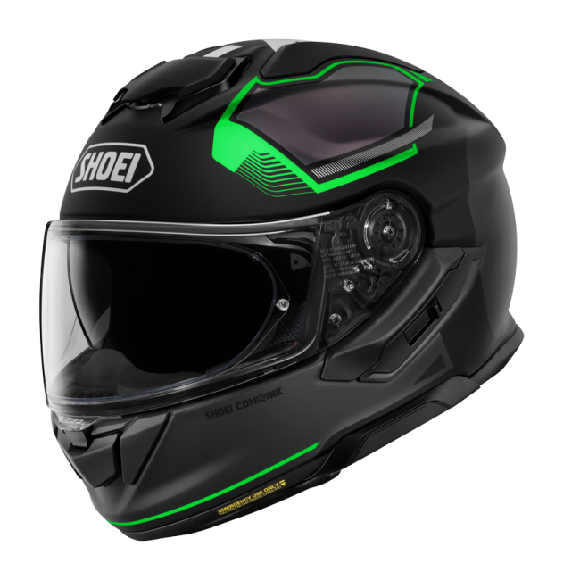 Casco Shoei GT-Air 3 Mike TC4 vista lateral derecha fondo blanco