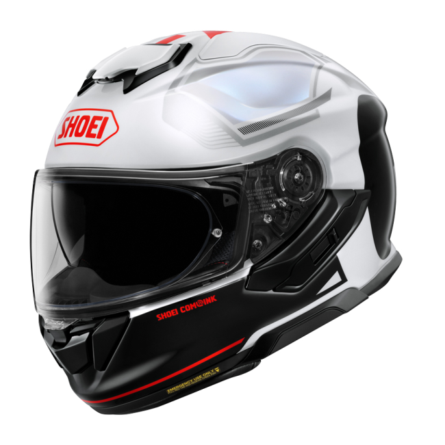 Casco Shoei GT-Air 3 Mike TC6 perfil lateral derecho fondo blanco