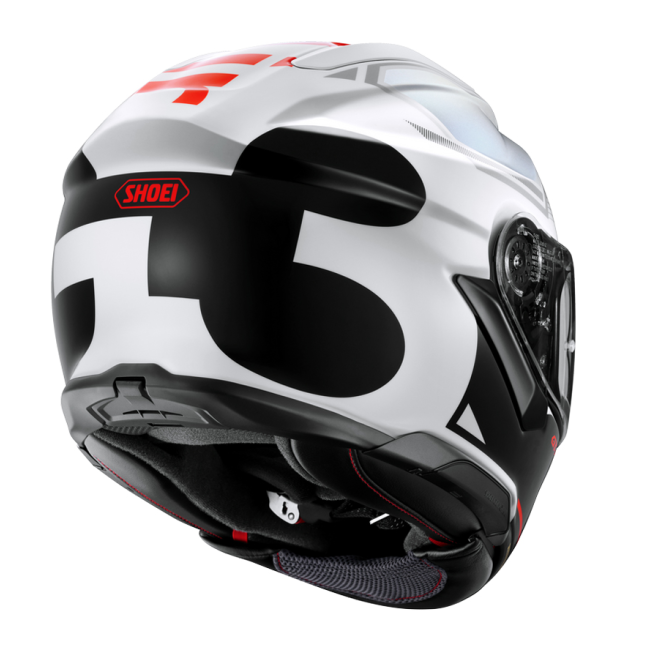 Casco Shoei GT-Air 3 Mike TC6 perfil izquierdo detalle gráficas Mike