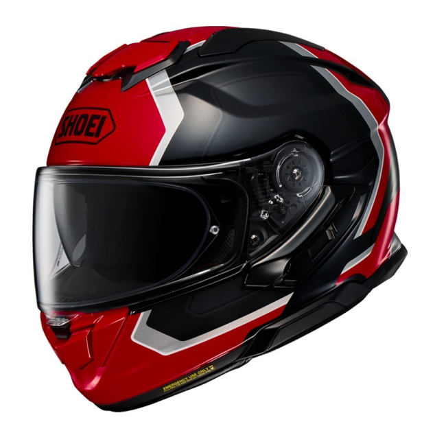 Casco Shoei GT-Air 3 Realm TC1 vista lateral derecha fondo blanco