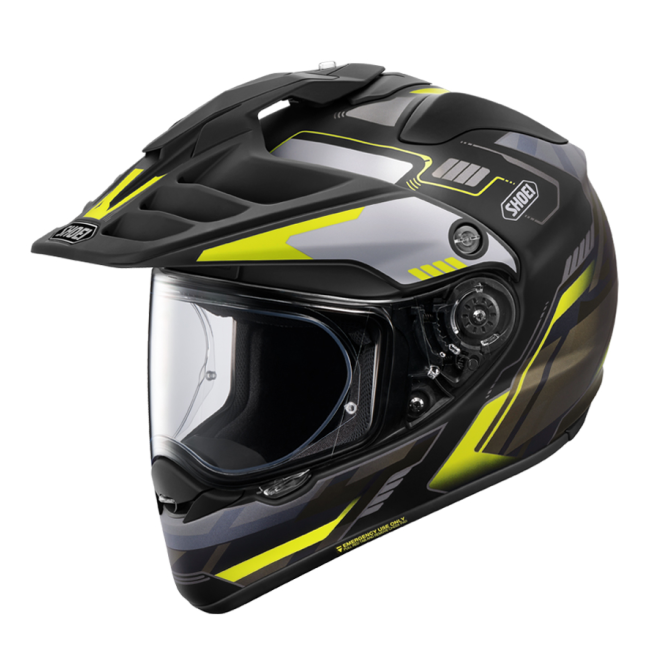 Casco Shoei Hornet ADV 06 Invigorate TC4 vista lateral izquierda perfil adventure