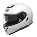 Casco Shoei Neotec 3 Blanco vista lateral derecha con mentonera cerrada