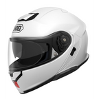 Casco Shoei Neotec 3 Blanco vista lateral derecha con mentonera cerrada