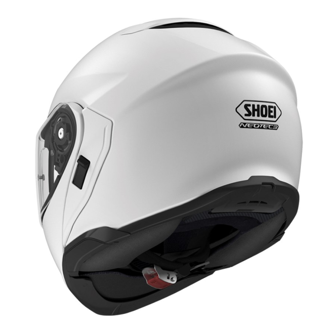 Shoei Neotec 3 Blanco vista frontal con pantalla CWR-F2 antivaho