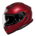 Casco Shoei Neotec 3 Burdeos vista lateral derecha con mentonera cerrada