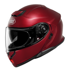 Casco Shoei Neotec 3 Burdeos vista lateral derecha con mentonera cerrada