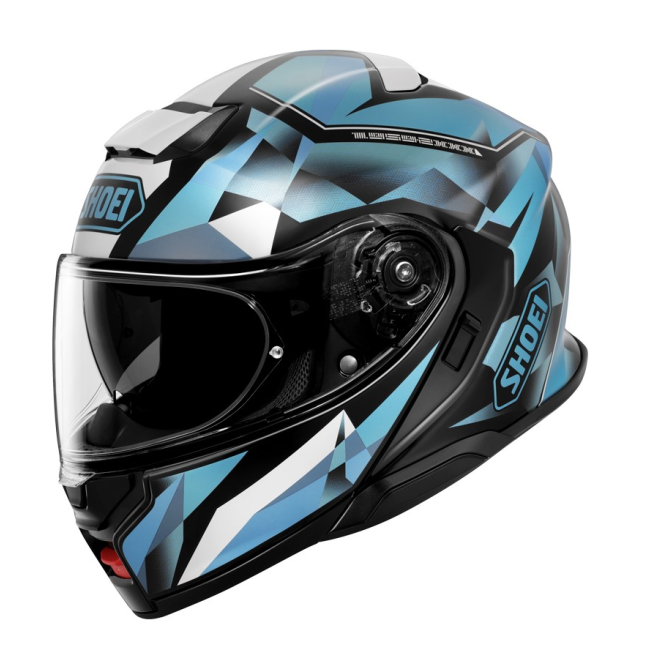 Casco Shoei Neotec 3 Fragments TC2 vista lateral derecha fondo blanco