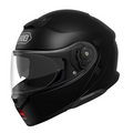 Casco Shoei Neotec 3 Negro Mate vista lateral con mentonera cerrada
