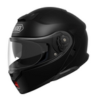 Casco Shoei Neotec 3 Negro Mate vista lateral con mentonera cerrada