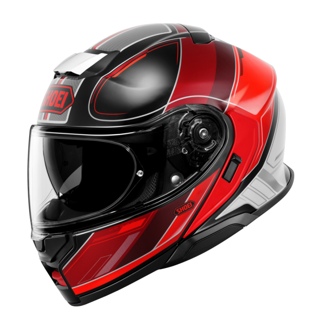 Casco modular Shoei Neotec 3 Sharpen TC1 vista lateral derecha fondo blanco