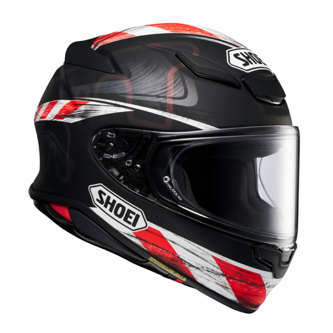 Casco Shoei NXR 2 TC5 vista trasera extractores ventilación
