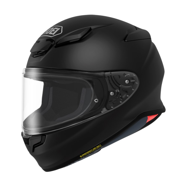 Casco Shoei NXR 2 Negro Mate vista lateral izquierda
