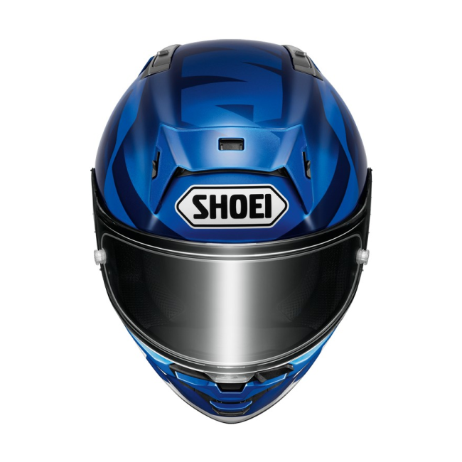 Casco integral Shoei X-SPR Pro TC2 número 73 vista frontal con pantalla CWR-1