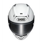 Casco Shoei X-SPR Pro Blanco vista frontal con pantalla CWR-F2