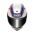 Shoei X-SPR Pro Gardner TC2 perfil frontal aerodinámica racing circuito