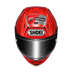 Casco Shoei X-SPR Pro Marquez 9 TC1 vista frontal con gráfica MM93 temporada 2024