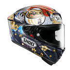 Shoei X-SPR Pro Marquez Motegi 5 TC1 vista trasera extracciones alerón aerodinámico