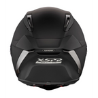 Casco Shoei X-SPR Pro Negro Mate vista trasera con spoiler aerodinámico integrado