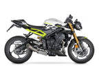 Detalle silenciador Grid-O titanio con parrilla de salida y soldadura TIG Spark