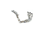 Detalle construcción acero inox colector Arrow KTM 1290 Super Adventure