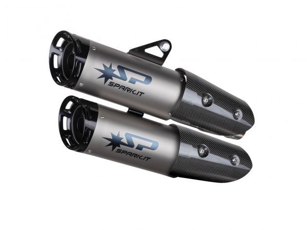 Escape Dyno titanio Spark con fondos negros anodizados para Triumph Speed Triple 1200 RS RR 2021-2024