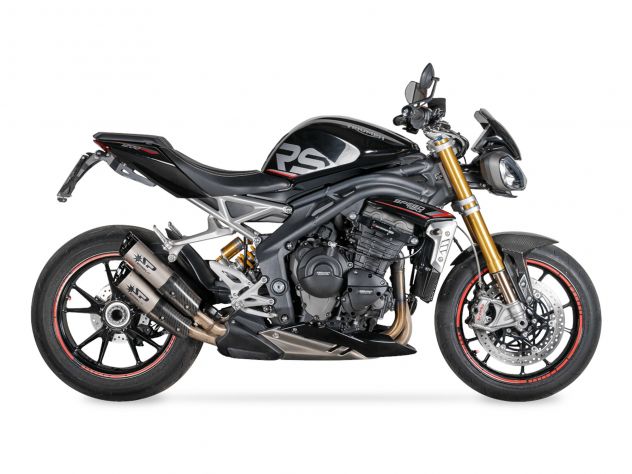 Detalle de fondos de aluminio mecanizado CNC 5 ejes escape Spark Dyno Speed Triple 1200