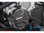 Tapa motor carbono Ilmberger BMW HP4 vista lateral derecha
