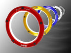 Opciones color anodizado kit LED Ducabike negro rojo plateado dorado azul embrague transparente