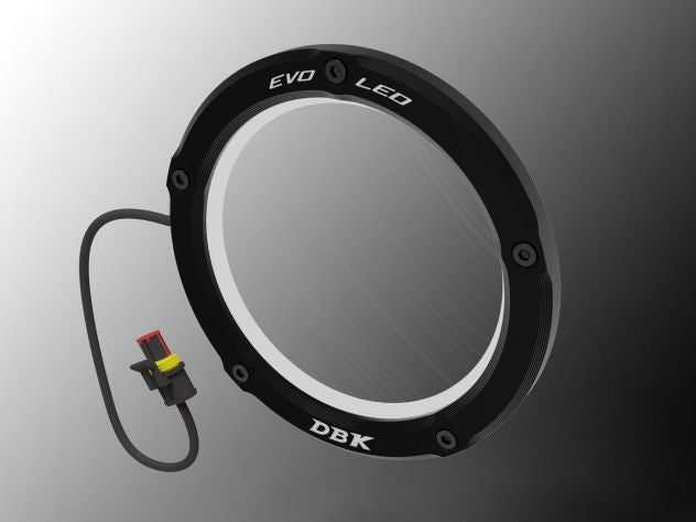 Anillo LED CNC Ducabike mecanizado 3D aleación ligera anodizado color para tapa embrague transparente