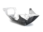 Bandeja carbono Fullsix montada en Yamaha R1 con escape aftermarket