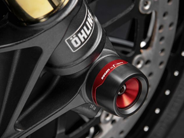Deslizador de horquilla delantera Ducati Performance Rizoma para Panigale V4/S 2025 aluminio anodizado