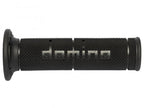 Puños Domino Road Racing negro caucho dual-compound universal 22mm