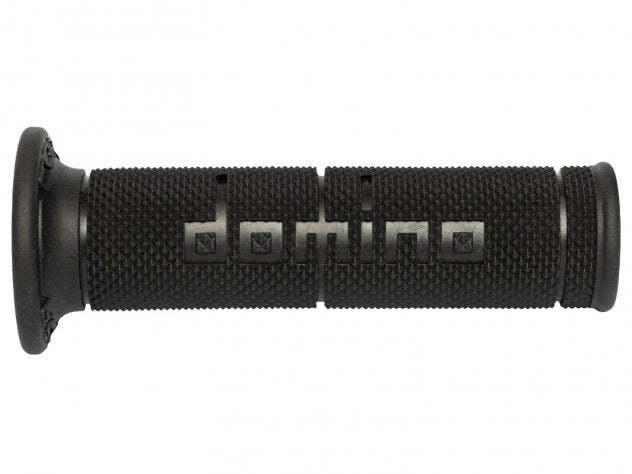 Puños Domino Road Racing negro caucho dual-compound universal 22mm