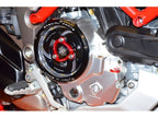 Detalle anodizado coloreado placa presión Ducabike XDiavel