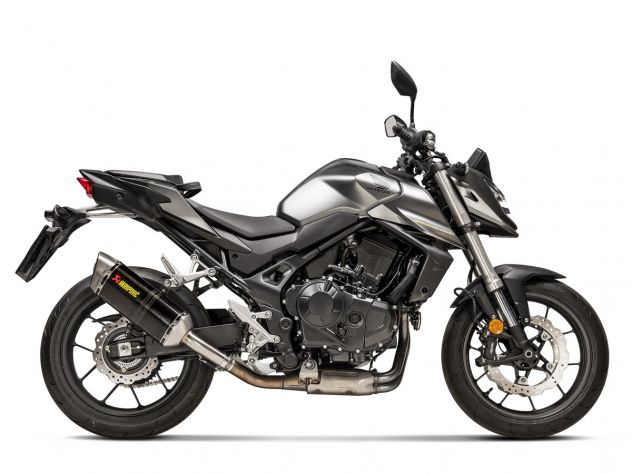 Terminal de titanio Akrapovic con fibra de carbono para CB750 Hornet