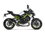 Escape Slip-On Akrapovic carbono Kawasaki Z 900 A2 vista lateral completa